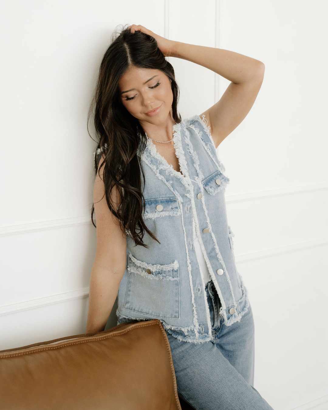 Neriah Denim Vest Jacket