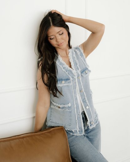 Neriah Denim Vest Jacket